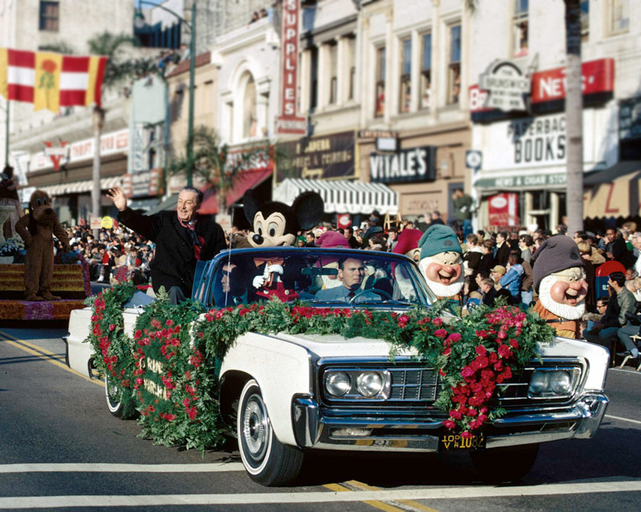 1966 - Walt Disney serving as grand marshall