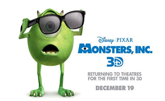 Monsters Inc 3d Poster