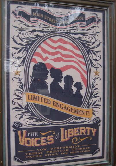 Voices Of Liberty Disneyland Poster