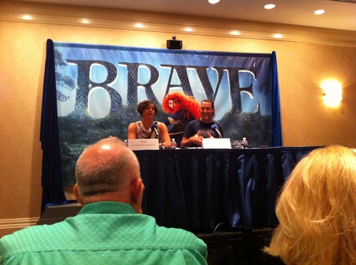The film makers of ‘Brave’ L-R: Katherine Sarafian (Producer) and Mark Andrews (Director).