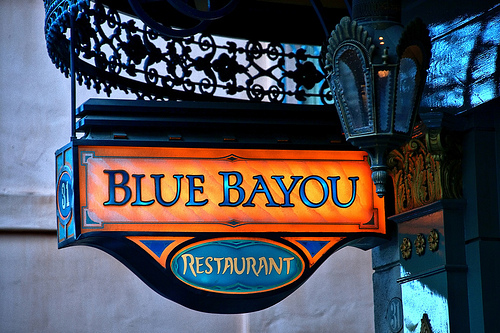 Blue Bayou Restaurant Sign