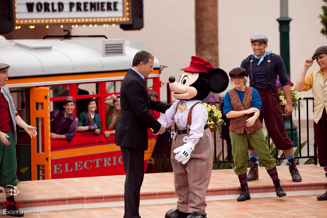 Disney California Adventure Grand Reopening Disneyexaminer Coverage Day 3 Exit Bob Iger Mickey Mouse