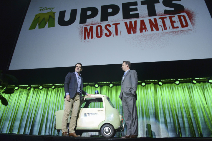 2013 D23 Expo Walt Disney Studios Live Action Films Presentation President Sean Bailey Muppets Most Wanted Ty Burrell