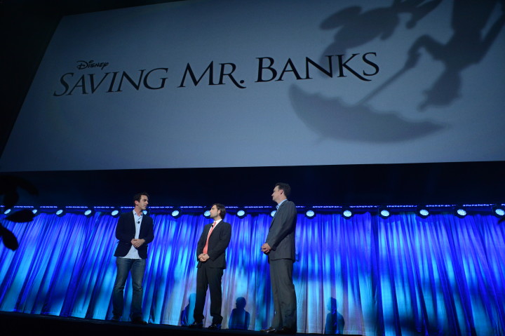 2013 D23 Expo Walt Disney Studios Live Action Films Presentation Sean Bailey Jason Schwartzman B J Novak Saving Mr Banks