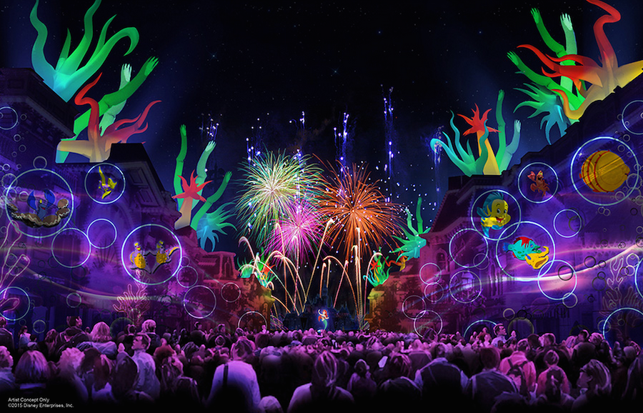 Disneyland 60 Diamond Celebration Forever Fireworks Concept Art