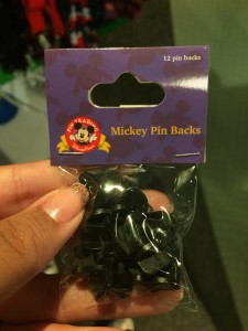 Mickey pin backs.