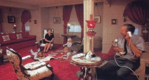 Walt with his family in their apartment via justdisney
