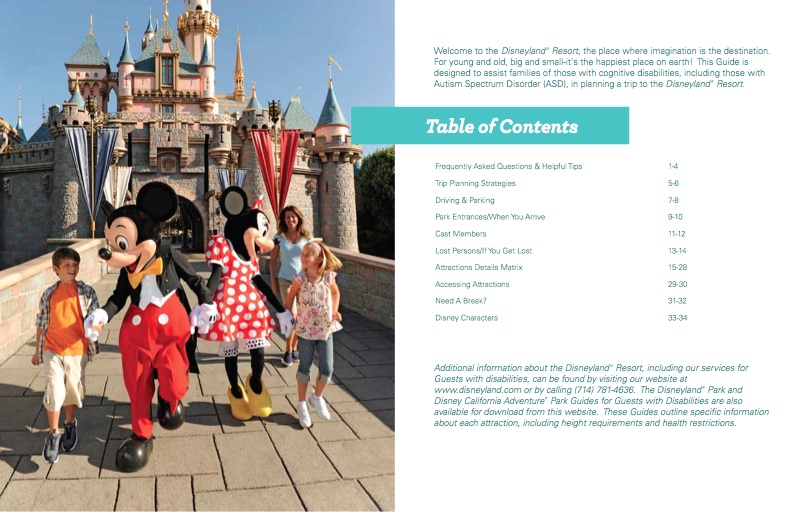 Disneyland_Guide_For_Guests_With_Cognitive_Disabilities_Table_of_Contents