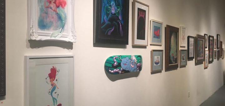 Gallery Nucleus Art Exhibit An Art Tribute to the Disney Films of Ron Clements & John Musker The Little Mermaid Ariel Ursula Paintings