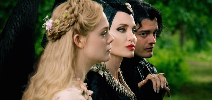 Angelina Jolie Harris Dickinson Prince Phillip Elle Fanning Aurora Maleficent: Mistress of Evil